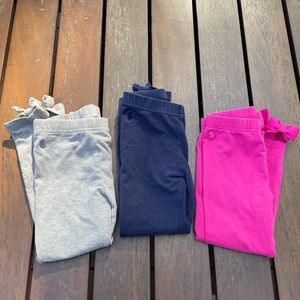 LOT (3) RALPH LAUREN BOW BACK LEGGINGS